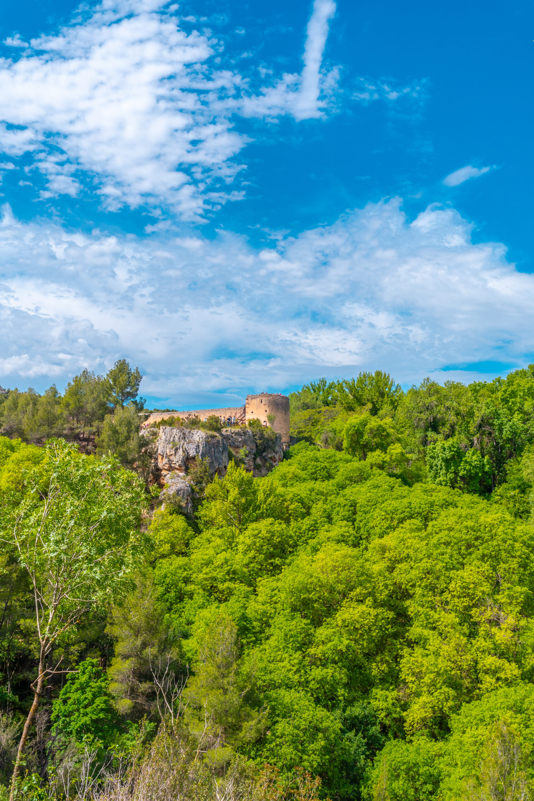 View of the Black Gate Viewpoint in the Natural Park of the Piedra Monastery, Aragon, Spain